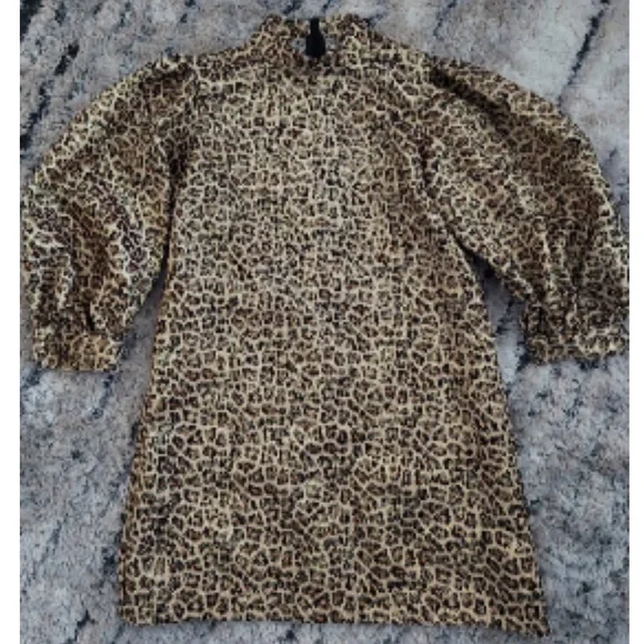 ZARA Leopard Print Dress - Picture 2 of 4